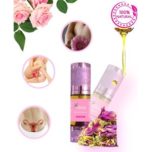 URlife® Yoni Olie Rose - 100% Natuurlijke Vaginale Verzorging | pH-Neutraal, Hydraterend, Antibacterieel & Libido Versterkend - Intieme Olie - Verzacht & Verfris