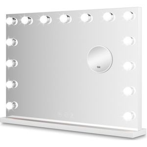 Bayt Hollywood Spiegel met verlichting - Make Up Spiegel met Verlichting - Spiegel Met Verlichting - Dimbaar - 58x46cm