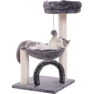 Animali Krabpaal - Krabpaal Voor Katten - Kattenhuis - Kattenmand - Kattenpaal - Grijs