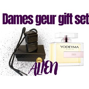 JPC - Alien - Yodeyma Iris - Geurset parfum & auto parfum - Vrouw gift set - Cadeau set vrouw