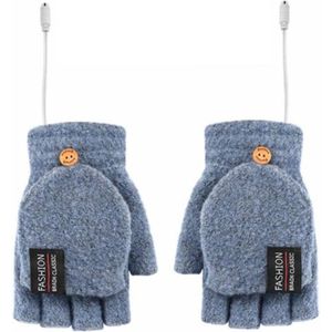 Gratyfied Verwarmde Handschoenen - Elektrische Handschoenen Heren - Handschoenen Winter - Handschoenen Met Verwarming - Verwarmde Wanten - Voor Dames En Heren - One Size - USB Oplaadbaar - Lichtblauw