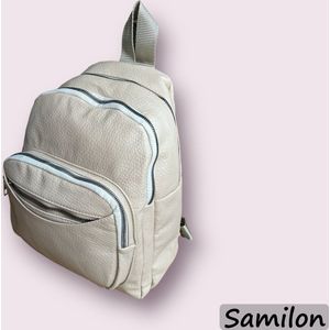 Rugtas dames - Meisjes - Rugzak - Rugzakken - Waterdicht - Klein - zacht PU-leer - Camel - 31x26x16cm - 12.5 Litre - Werk - School - Geschikt voor 10.5 inch tablet - 5 vakken - Kerst & Sinterklaas Cadeautjes - Cadeau-kado-schoolcadeautjes sinterklaas