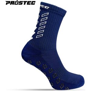 Prostec® Gripsokken - Gripsokken Voetbal - Grip Socks - One Size - Anti Slip - Gripsokken Navy Blue