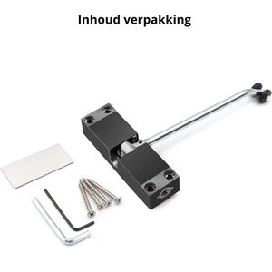Deurdranger voor Binnen & Buiten – Deurveer - Zwart – Deursluiter - t/m 40KG – Deurdranger voor binnendeur - Deurdranger voor buitendeur