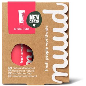 nuud - natuurlijke, vegan deodorant crème - Starter Red - 1x15ml