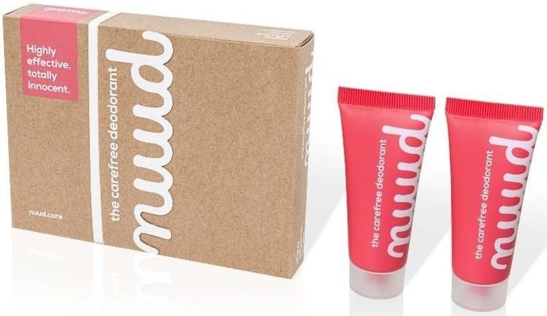 nuud - natuurlijke, vegan deodorant crème - Smarter Red - 2x20ml