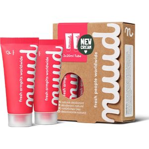nuud Smarter Pack | nieuwe crème | 2 x 20ml | natuurlijke, vegan crème deodorant