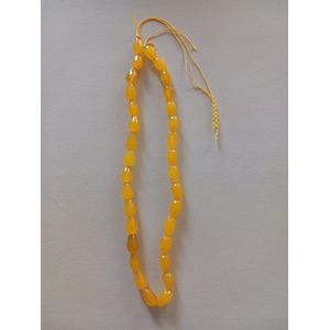 Baylina® losse streng natuursteen (half)edelstenen 8 x 12 mm gele jade 'teardrops'