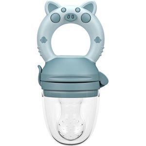 Kay - Fruitspeen inclusief bijtring - Blauw. Geschikt voor baby's van 4 maanden en ouder - BPA-vrij