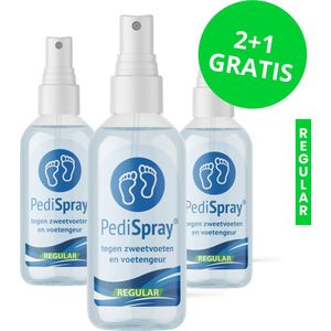 PediSpray® Regular 3 Pack - Voetspray Tegen Zweetvoeten - 50ml
