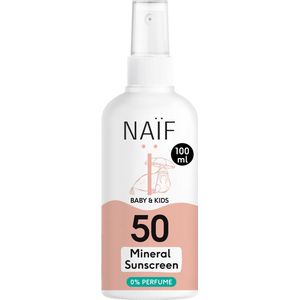 Naïf - Minerale Zonnebrandspray - Baby's & Kinderen - SPF50 - 100ml