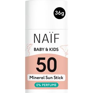 Naïf - Minerale Zonnebrand Stick - Baby's & Kinderen - 0% parfum - SPF50 - 36gr