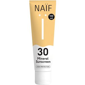 Naif - Mineral Sunscreen - Zonnebescherming - 100 ml - Minerale Formule