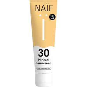 Naif Mineral Sunscreen Factor 30 Zonbescherming 100 ml