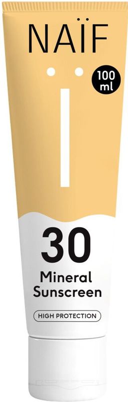 Naif - Mineral Sunscreen - Zonnebescherming - 100 ml - Minerale Formule