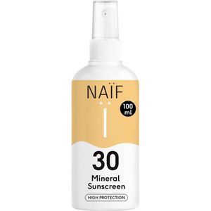 Naif Minerale Zonnebrand Spray SPF 30 100 ml