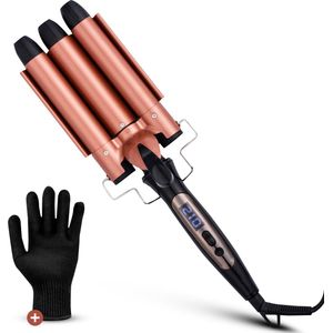 My Green Deal - Wafeltang - Keramisch - 25mm - Voor Haar - Golvenkrultang