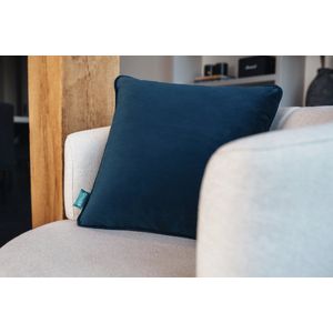 Qnuss Elektrisch Warmtekussen - infraroodwarmte - Oplaadbaar - Draadloos - Midnight blue - 45x45 - Inclusief Powerbank