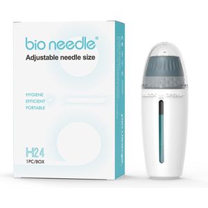 Bioneedle - Verstelbare Microneedling Dermastamp - 24 Naalden - Voor Huid Haar- en Baardgroei