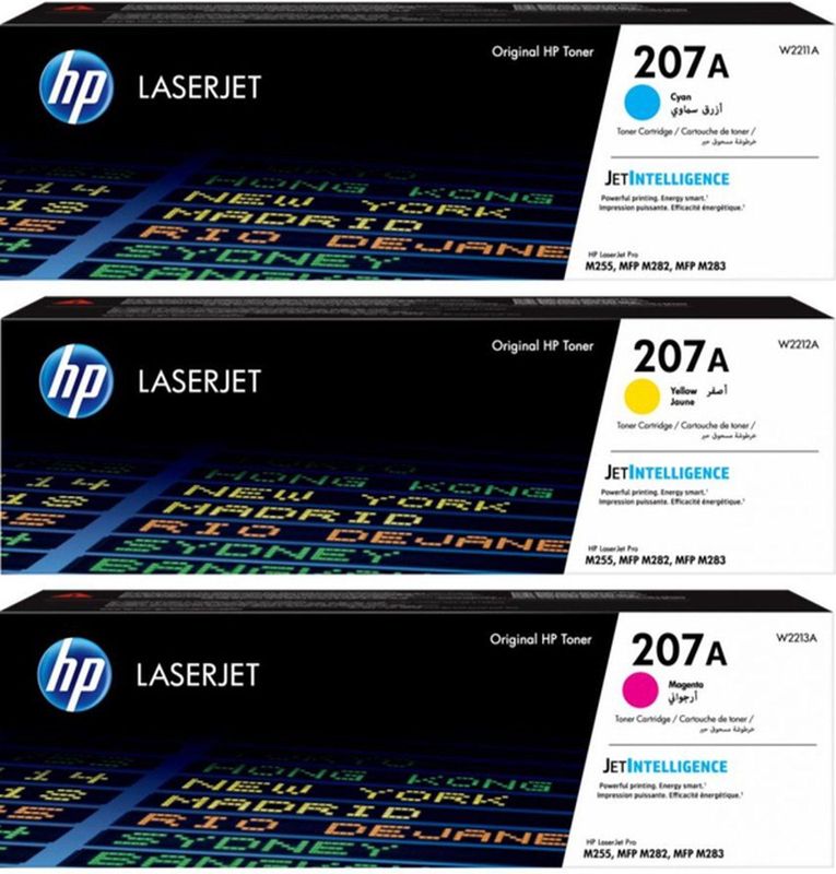 HP 207a Tonercartridge - Cyaan/Magenta/Geel - Rainbowkit