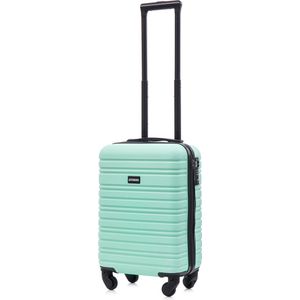 BlockTravel handbagage reiskoffer XS met wielen afneembaar 29 liter - inbouw TSA slot - lichtgewicht - mint groen