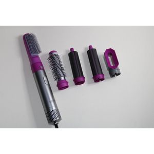 Fameilleur - FA-1080W Föhnborstel - White - Luxe Opbergcase - 5 Opzetstukken