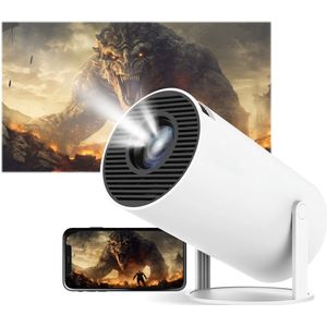 Magcubic Mini Beamer - Android 11 - 4K Support - 8000 Lumens - Wit