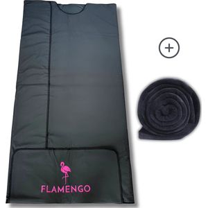 Flamengo - Infrarood Sauna Deken - Draagbaar - Hoogwaardige Materialen - Zwart