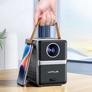 Mini Beamer Full HD - Beamer Streamen Vanaf Je Telefoon - Projector Draagbaar - WiFi, HDMI, Bluetooth, 8000 Lumen - zwart