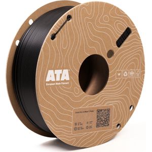ATA® PLA 2.0 Black SP | PLA 3D Printer Filament - 1.75mm - 1 KG PLA Spool - Diameter Consistency Insights (DCI) - European Made Filament