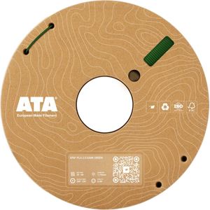 ATA® PLA 2.0 Dark Green SP | PLA 3D Printer Filament - 1.75mm - 1 KG PLA Spool - Diameter Consistency Insights (DCI) - European Made Filament