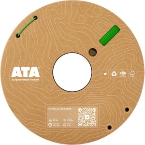 ATA® PLA 2.0 Light Green SP | PLA 3D Printer Filament - 1.75mm - 1 KG PLA Spool - Diameter Consistency Insights (DCI) - European Made Filament