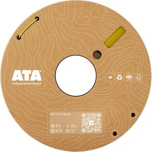 ATA® PLA 2.0 Yellow SP | PLA 3D Printer Filament - 1.75mm - 1 KG PLA Spool - Diameter Consistency Insights (DCI) - European Made Filament