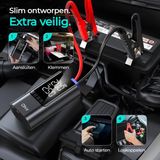 Olvy - Jumpstarter - 12V - 1500A - 3-in-1 Starthulp met Compressor en Powerbank