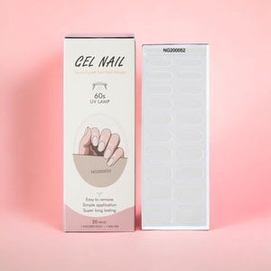 NailGlow - Gel Nagel Wraps - Neutraal (nagel bescherming) - Gel Nagel Stickers - Nail Wraps - Gel Nail Wraps - Gel Nail Stickers - Nail Art - Nail Foil