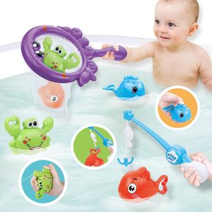Stena Vishengel, Waterschietende Vissen en Schepnet - Badspeelgoed - Badspeeltjes - Bad Speelgoed - Jongen/Meisje - Baby/1 jaar/2 jaar/3 jaar - Kinderen