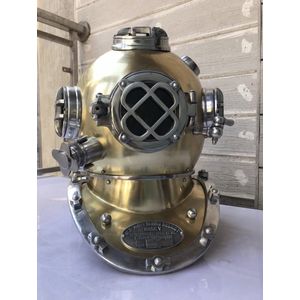 Duikhelm Mark V Morse Diving Equipment Co Inc. - IJzer (gegoten/gesmeed), Koper, Messing