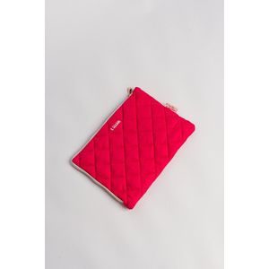 Roze laptop hoes | puffer laptop hoes | laptop sleeve | pink | roze | chechered print | 13 inch | pink sleeve