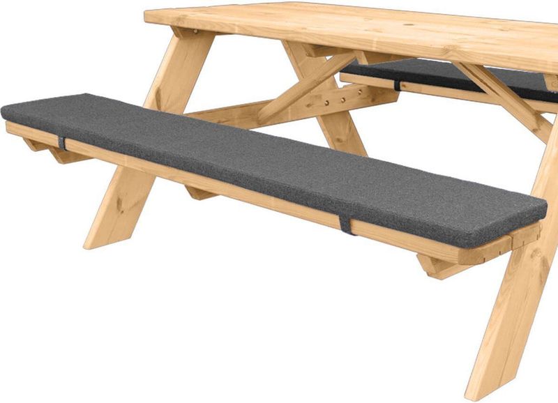 Picknicktafel kussen 180 x 24 cm - set van 2