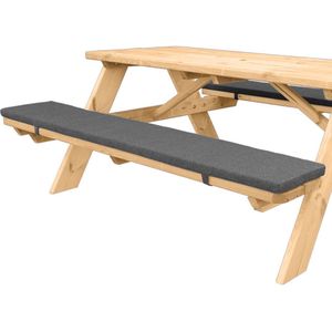 Picknicktafel kussen 200 x 24 cm - set van 2