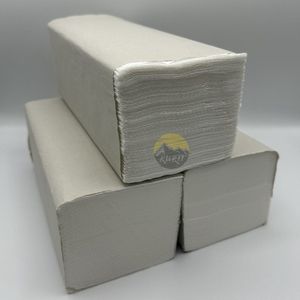 KURTT - 4.000 vellen papieren handdoeken vouwhanddoek wit 25 x 23 cm - Handdoekpapier - dispenser geschikt - wegwerphanddoeken - wegwerppapier