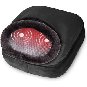 Voetmassage Apparaat Bloedsomloop - Voetverwarmer Elektrisch - Warmte Kussen met 5 Massage modes - Voet Massage Met Afstandsbediening - Rugmassage apparaten - Zwart