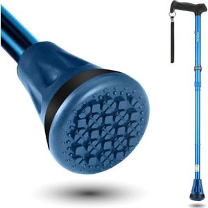 Rovera Mobility - UltraGrip - Wandelstok - Blauw - Opvouwbaar en Verstelbaar