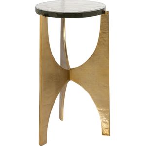 Richmond Bijzettafel Avery Goud - Aluminium/Glas - 33x33x56cm
