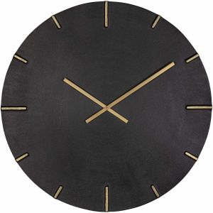 Richmond - Klok Bilal - Zwart/Goud - Aluminium