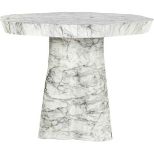 Richmond Interiors Rockyard Organische Eettafel Wit Ø100 cm