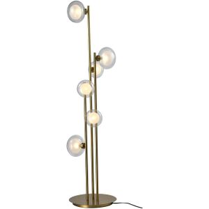 Richmond Vloerlamp Luva Brass 6-Lichts Brass - Glas/IJzer
