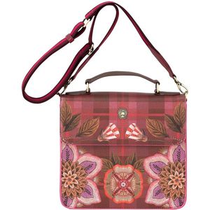 Frances Cross Body Bag Flores Felices Red 25x9x21.5cm