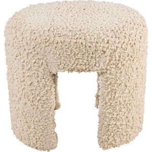 vtwonen Halbankje - Kleine Bank - Woonaccessoires - Wit Meubel - Houten bankjex35x45cm