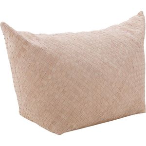 vtwonen Bean Bag - Poef - Zitzak Volwassenen - Donkerbeige - Suedex38x54cm